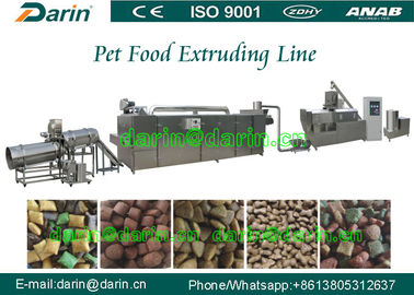 Γραμμή παραγωγής 800-1000kg/hr 200kw εξωθητών τροφίμων της Pet σκυλιών/πουλιών/κατοικίδιων ζώων ψαριών